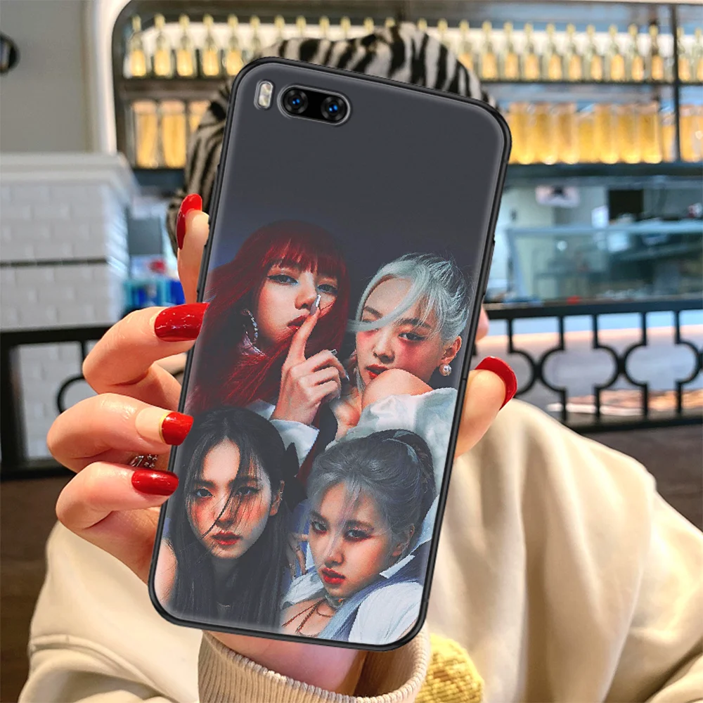 

Blackpinks Lisa Kpop Phone case For Xiaomi Mi Max Note 3 A2 A3 8 9 9T 10 Lite Pro Ultra black trend prime fashion coque pretty