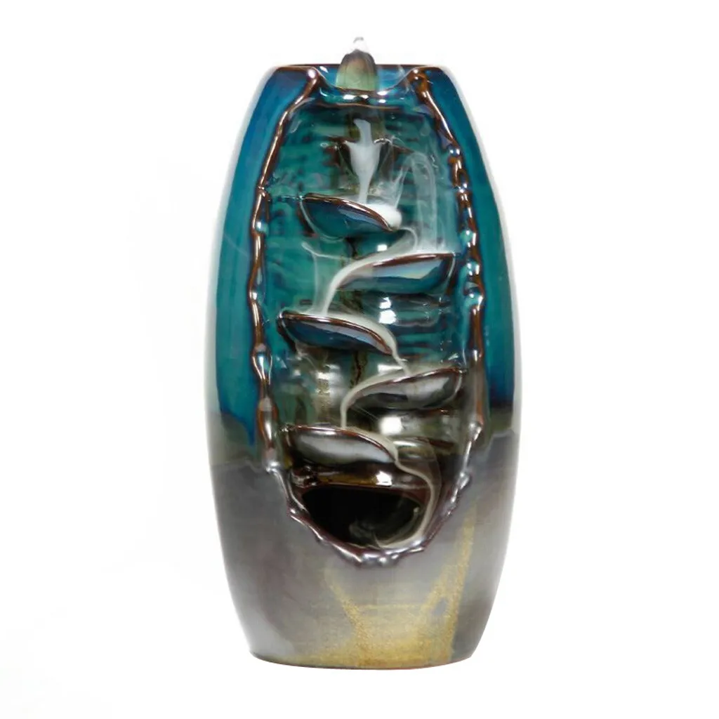 Керамический обратный поток для благовоний ручной работы в горной реке водопад