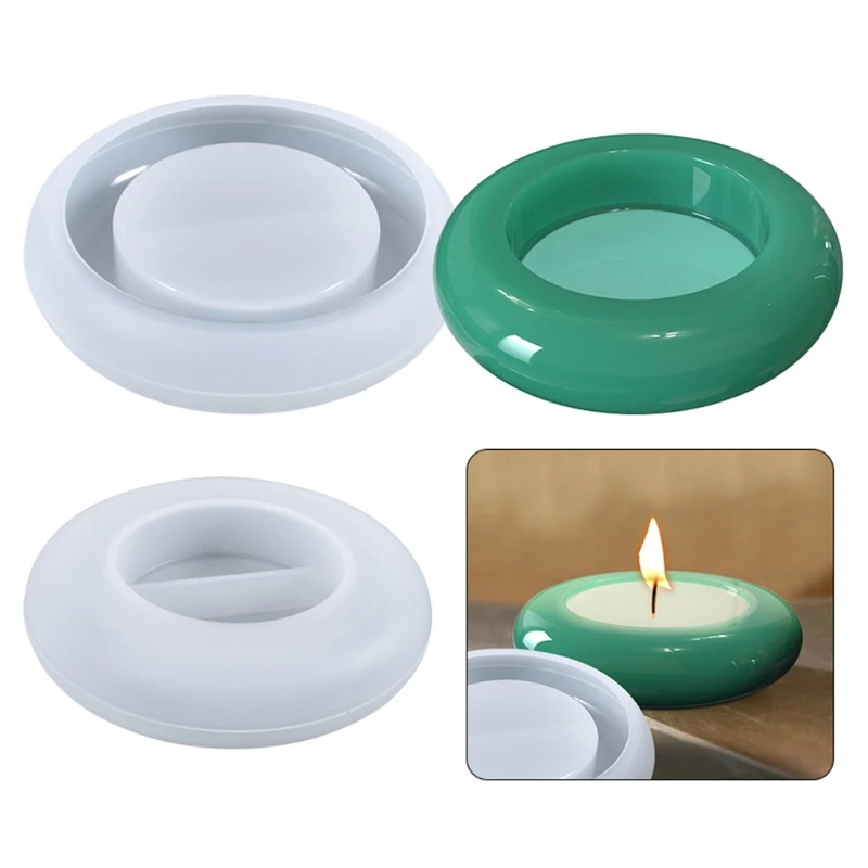 

Round Candlestick Epoxy Resin Mold Candle Holder Silicone Mould DIY Crafts Home Decoration Mold Jewelry Storage Holder Box