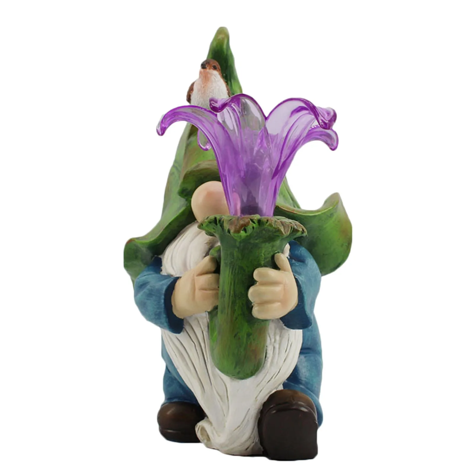 

Dwarf Resin Ornament Garden Dwarf Statue With Solar Led Light Paques Garden Decoration Outdoor Sculptures