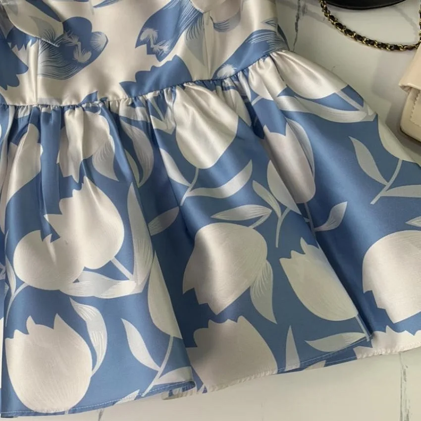 

Summer satin 3D printing bowknot loose strapless top women's vest 2021New ladies fashion pleated sexy sling top pullover bra XL