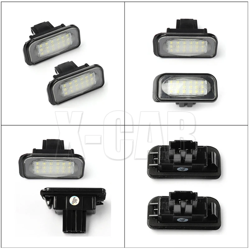 

X-CAR 2pcs LED license plate light for Benz W203 4D Sedan easy installation