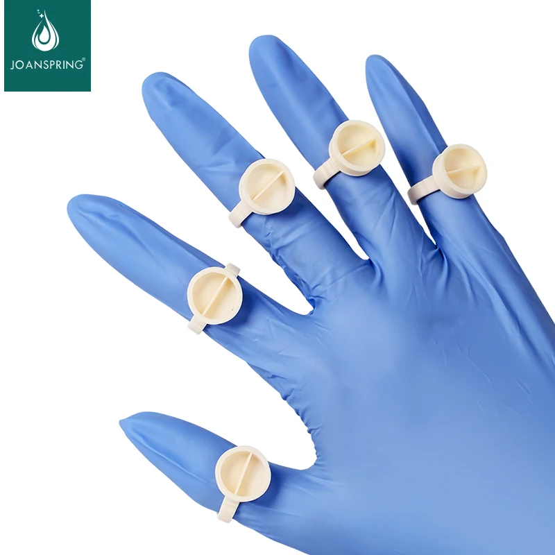 Кольцо для татуировки бровей 100 шт. микроблейдинг пигмент клей держатель