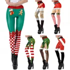 VIP, модная новинка, сексуальные, леггинсы-Капри женские джинсы с завышенной талией спортивных тренировок рождественские легинсы с принтом новогодние Леггинсы для женщин