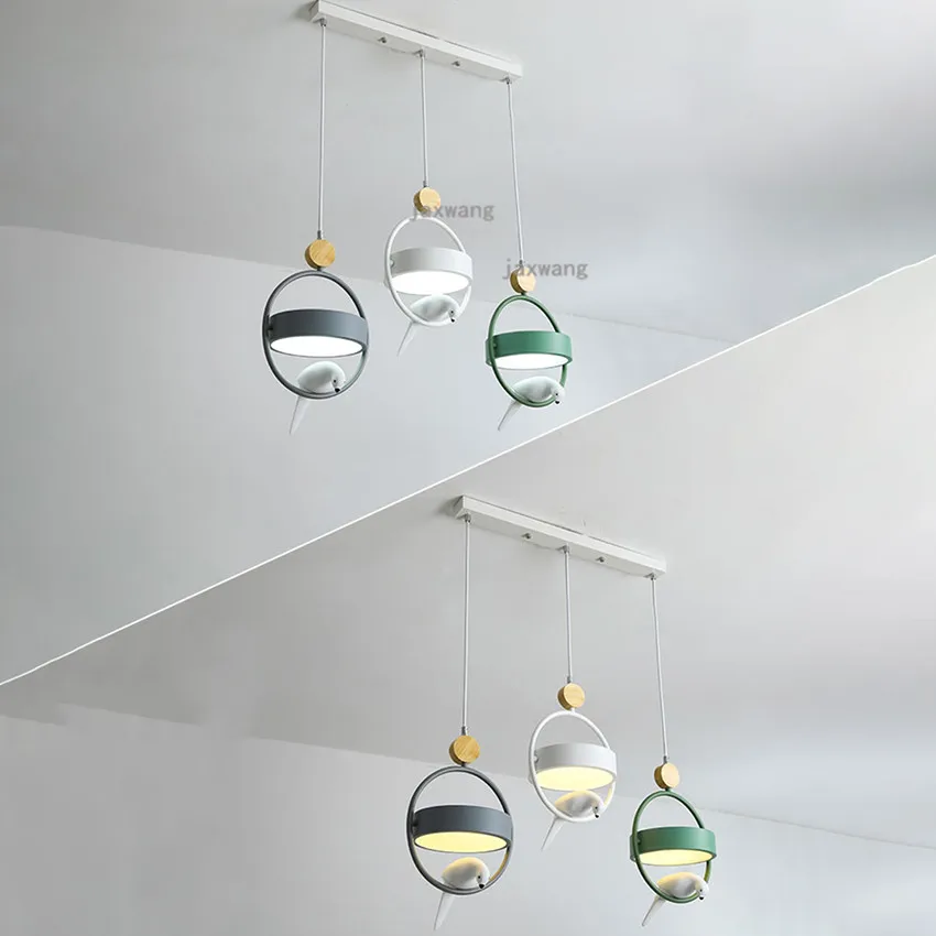 Железный подвесной светодиодный светильник в стиле пост-модерн скандинавский