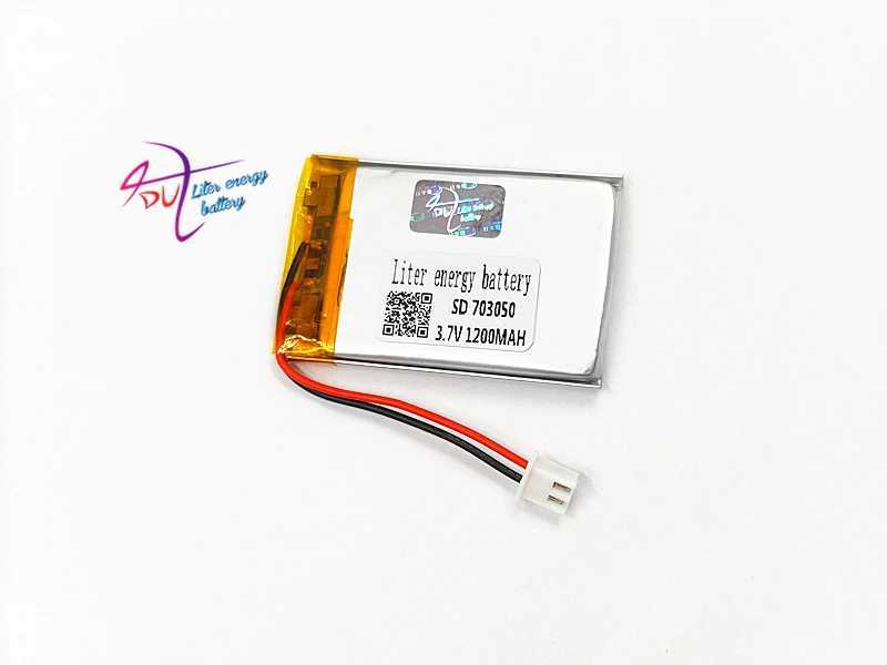 JST 2 54 мм 2pin 10 шт 703050 3 7 В 1200 мАч литий-полимерный LiPo разъем аккумулятора 703048 для Mp3 GPS