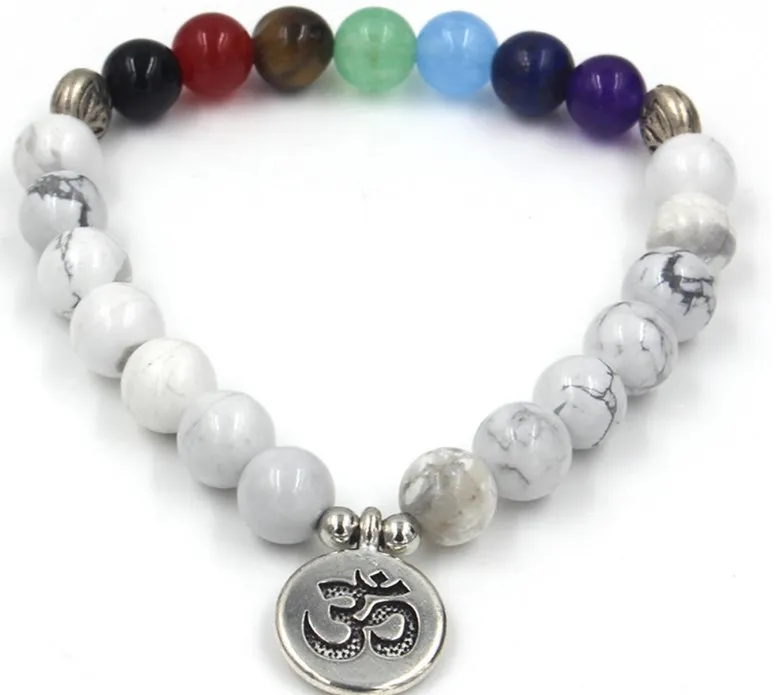 8mm 5hg elastic adjusted Charm nature stone bead Reiki Frosted agate Onyx Lotus life tree Buddha head white Howlite Bracelet - купить по