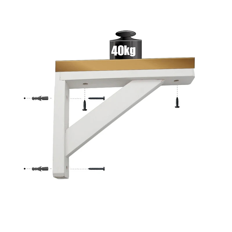 2 шт. треугольный угловой кронштейн из соснового дерева с тяжелой поддержкой