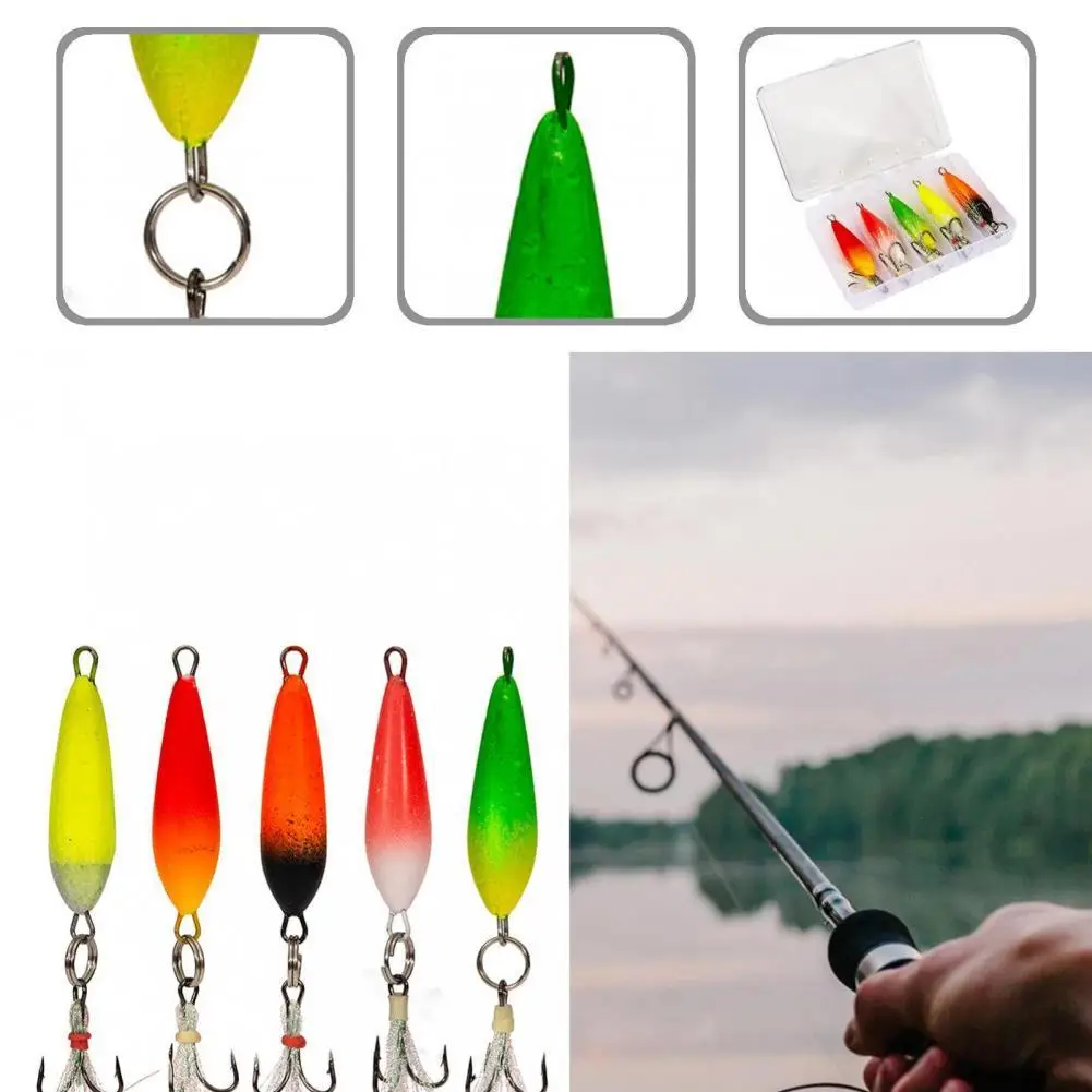 

С приманкой 5 шт./компл. высококачественная искусственная приманка с крючком для форели приманки, приманки для рыбалки на открытом воздухе