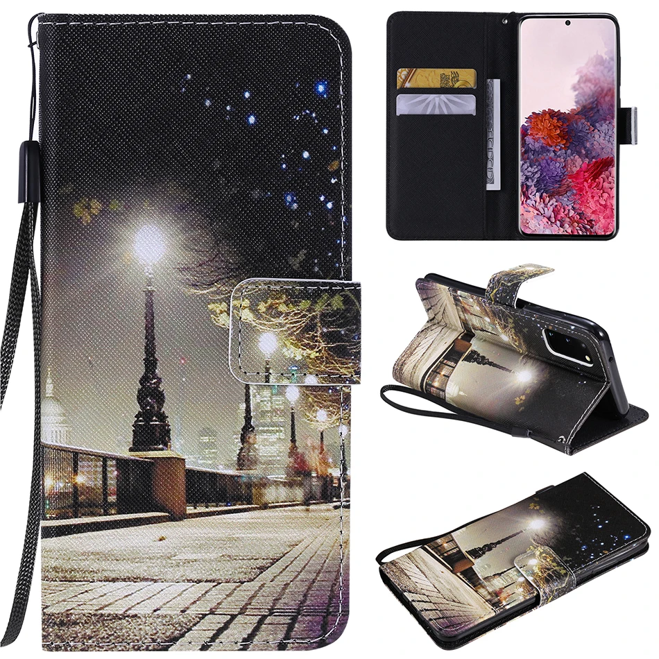 Чехол кошелек для Samsung Galaxy S20 Ultra S10 5G S8 S9 A51 A71 A50 A50S A30S A40 A20 A30 A70 A7 J4 J6 Note