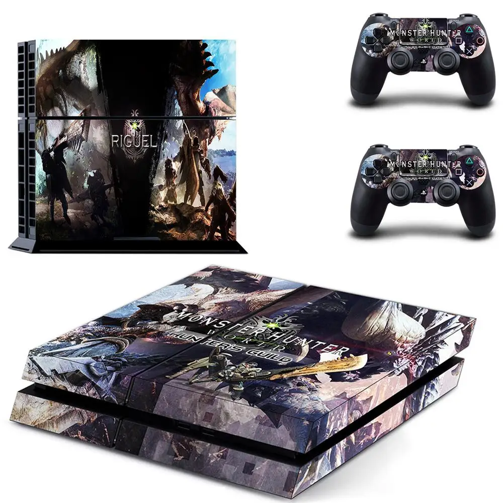 Игроманов костюм Монстер Хантер для Мир PS4 Стикеры Play station 4 кожи наклейка Игровые