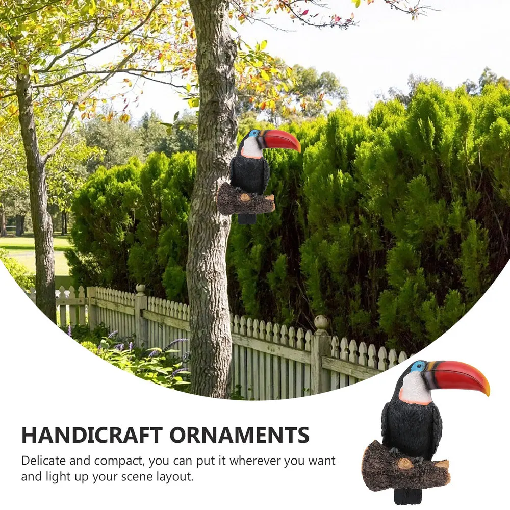 

1Pc Simulated Bird Garden Yard Resin Bird Adornment Resin Craft Ornament