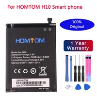 100 new original high quality for homtom h10 battery 3500 mah for homtom h10 smart phone batteria free tools