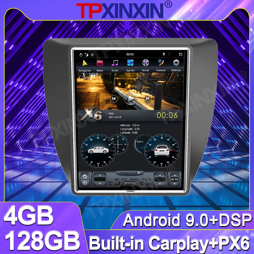 

4 + 128G для VW Lavida 2016 Tesla стиль Android вертикальный обоих концах для подключения внешних устройств к автомобильной аудио GPS bluetooth навигация Мультим...