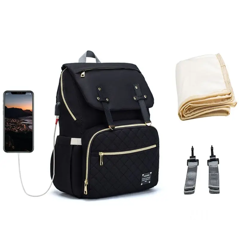 

Baby Diaper Backback Large Capacity Mummy Nappy Bag Multifunctional Daypack