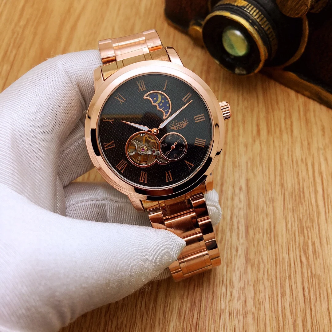 

2021 top luxury （XINDI）new brand watches, quartz, mechanical, leather straps, popular men's casual business watches, Wrist watch