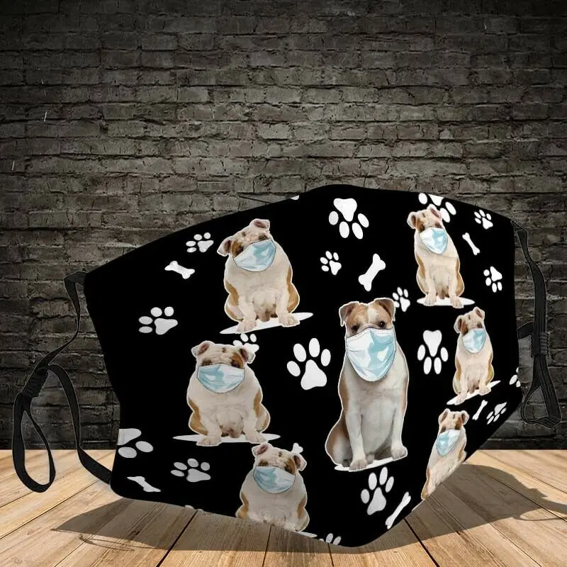 

Bulldog Wear Mask Cloth Face Mask Washable Reusable Face Mask