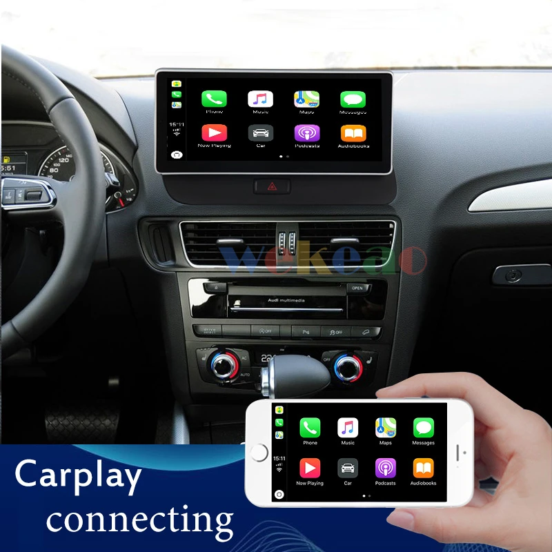 Автомагнитола Wekeao с сенсорным экраном 10 25 дюйма 1Din Android 9 0 для Audi Q5 Dvd