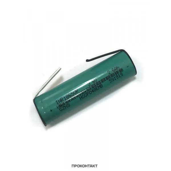 Аккумулятор литий ионный 18650 INR 2600mah 5C (13А) 3.7V (факт. 2600mah) с лепестками|Аккумуляторы|
