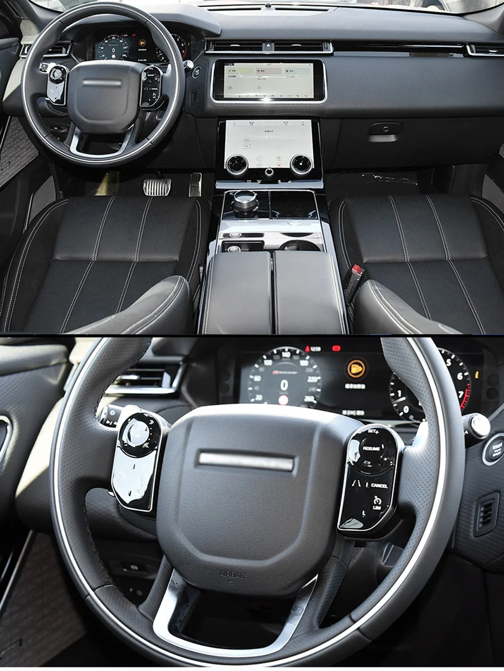 Для Land Rover Range Rover Velar- Автомобильный руль центральная консоль Шестерня пленка центральный AC навигационный протектор ТПУ пленка