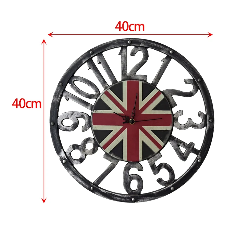 Ретро ностальгические настенные украшения британский флаг деревянные полые