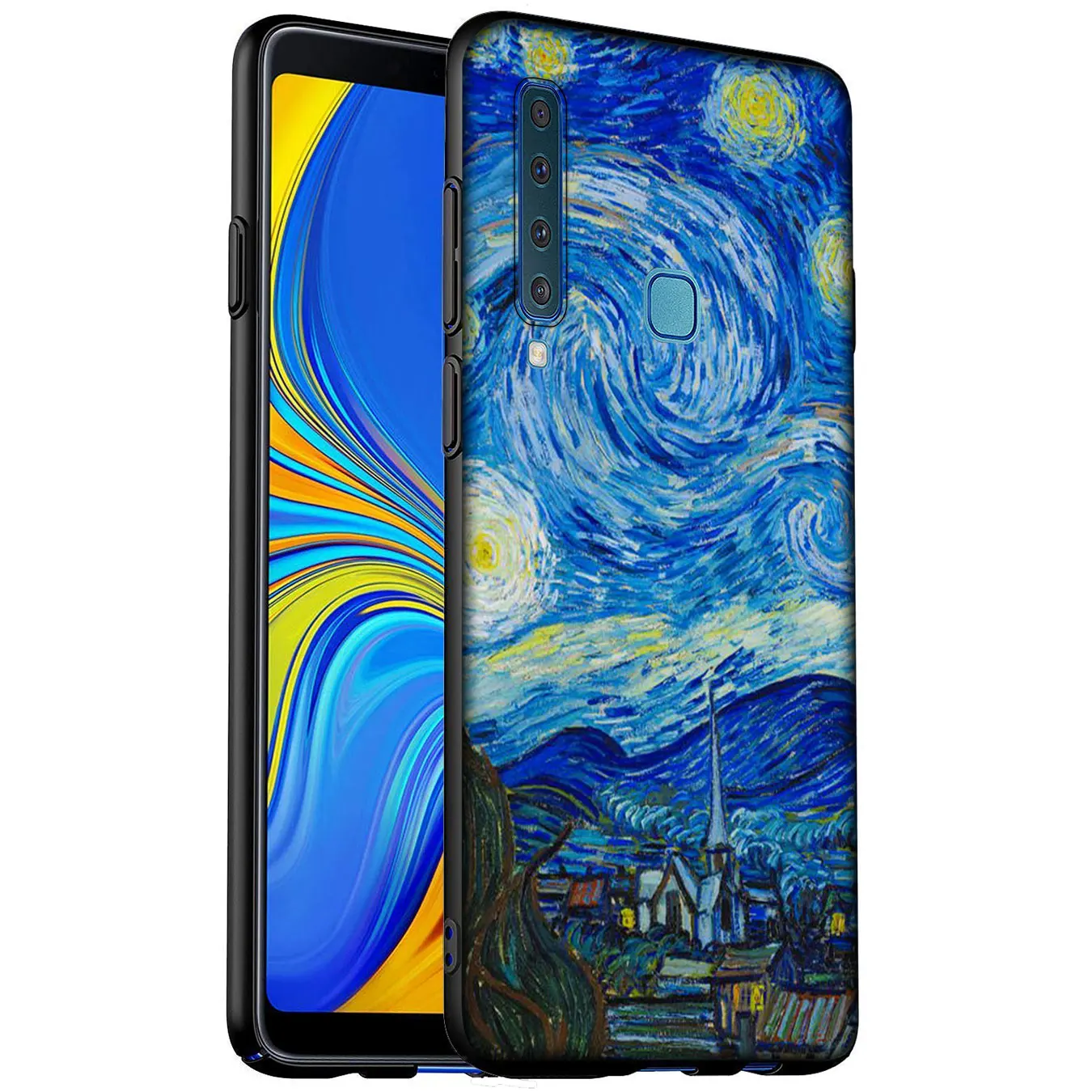 Мягкий силиконовый чехол для телефона Van Gogh Tardis Samsung Galaxy A51 A71 A81 A91 A41 A21 A11 A01 J8 J7 J6 J4