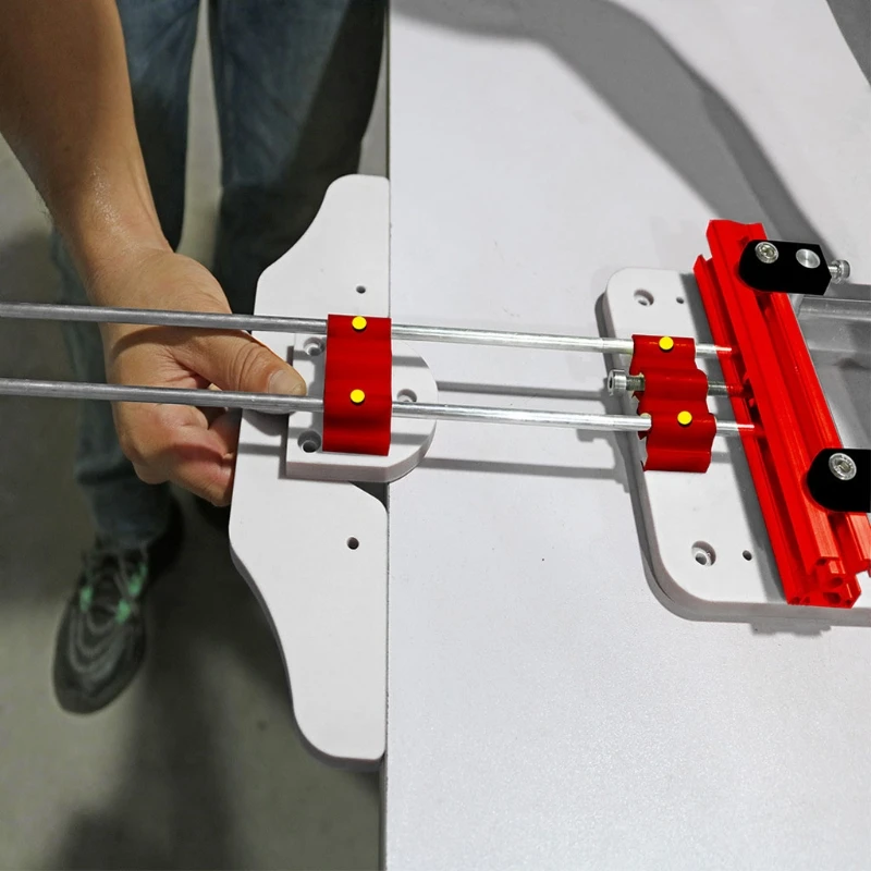 

Aluminium Alloy Portable Woodworking Locator for L-shaped Joints Engraving Machine Positioner for L-shaped Joints