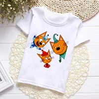 2022 summer fashion unisex kid e cats t shirt children boys short sleeves white tees baby kids pinktops for girls clothes