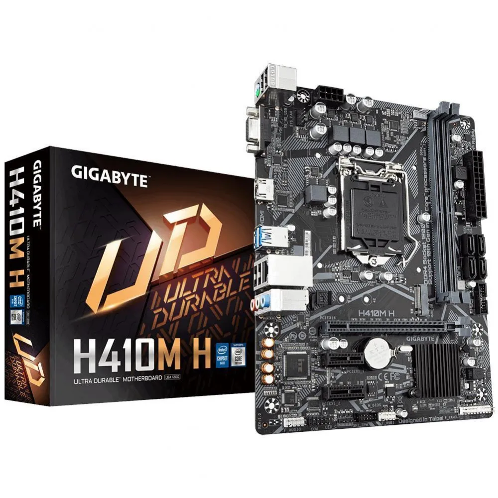 Motherboards GIGABYTE H410M-H Computer Components motherboard system board Intel H410 LGA 1200 Russian Federation Office | Компьютеры и