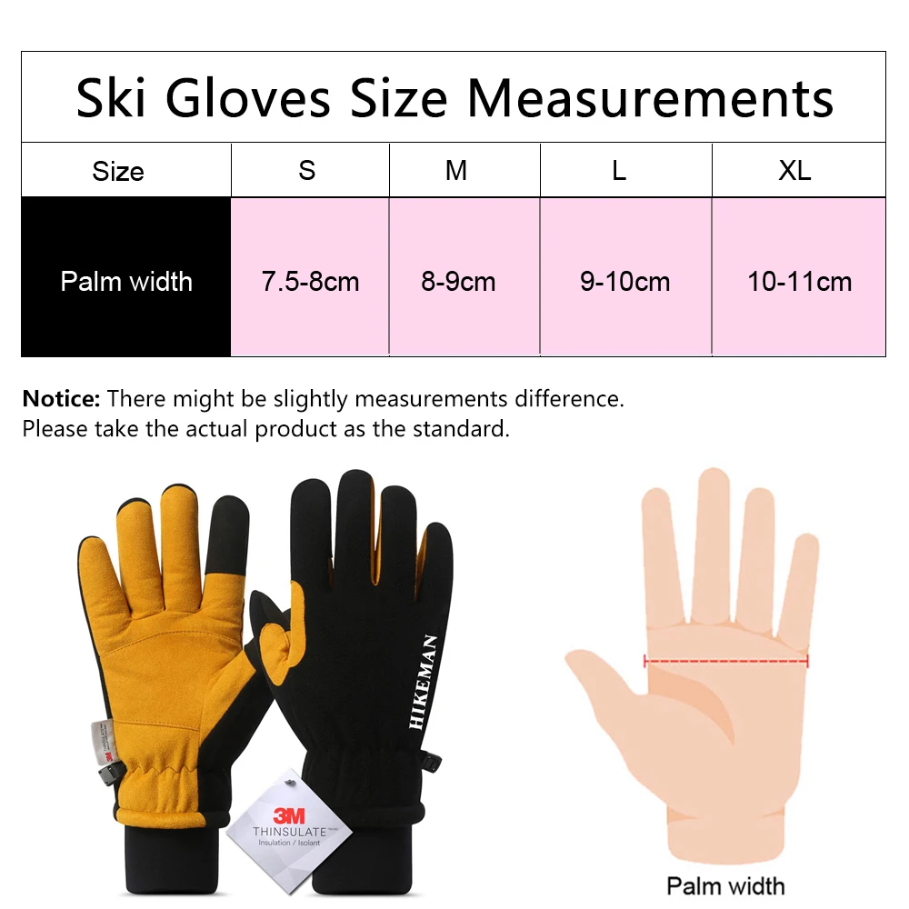 CoolFit мужские зимние лыжные перчатки женские супер теплые с сенсорным экраном