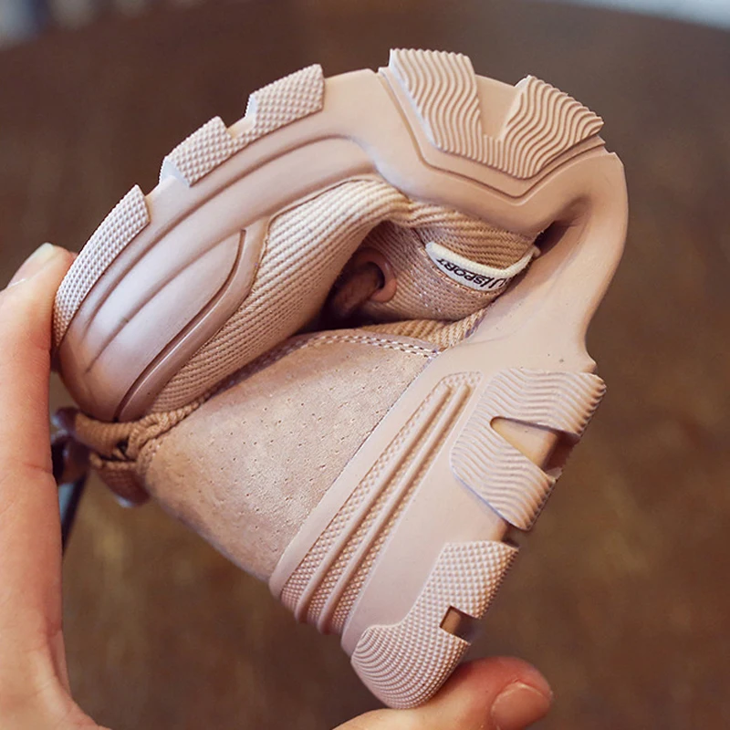 Новые осенние детские ботильоны Обувь из натуральной кожи для маленьких девочек