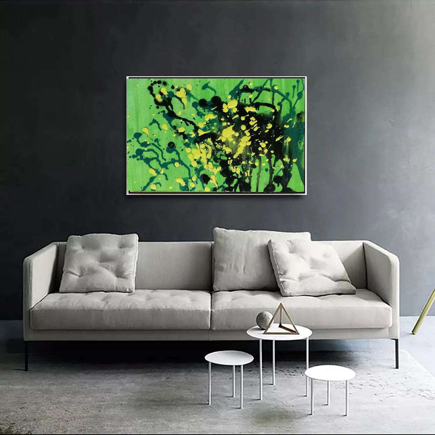 

Original Color Gouache Creative Painting Living Room Decoration Painting Background Wall Restaurant StudyEntrance