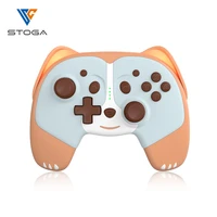 stoga wireless bluetooth gamepad orange dog bear console remote controller pro wake up gamepads for nintendo switch windows pc