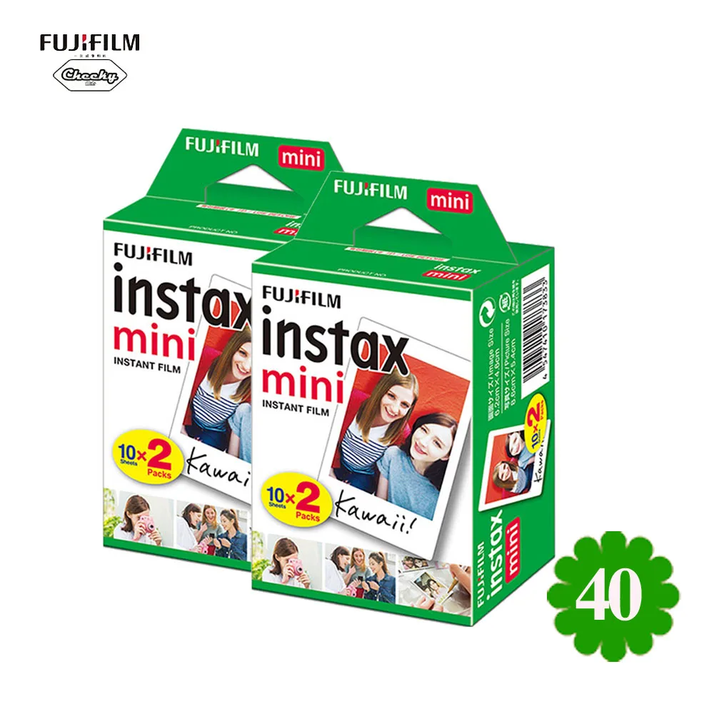 10-80 шт. Подлинная пленка fujifilm Instax Mini белая фотобумага фотоальбом мгновенная печать для Fujifilm Instax Mini 7 s/8/25/90/9 - Цвет: 40 PCS