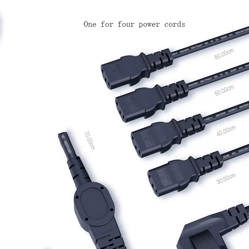 QIANLI computer charging cable pure copper rubber 4 in 1 power cord extension Universal For Computer Laptop Power Cord | Инструменты