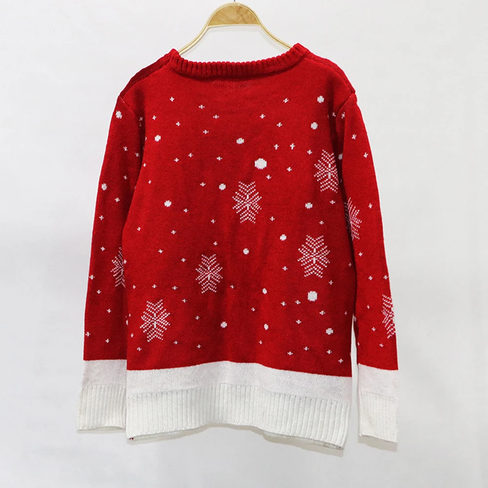 Jocoo Jolee 2019 Winter Christmas Sweater for Women Warm Thick Pullover Casual Deer Snow Knitted New Year Lady Jumpers | Женская одежда