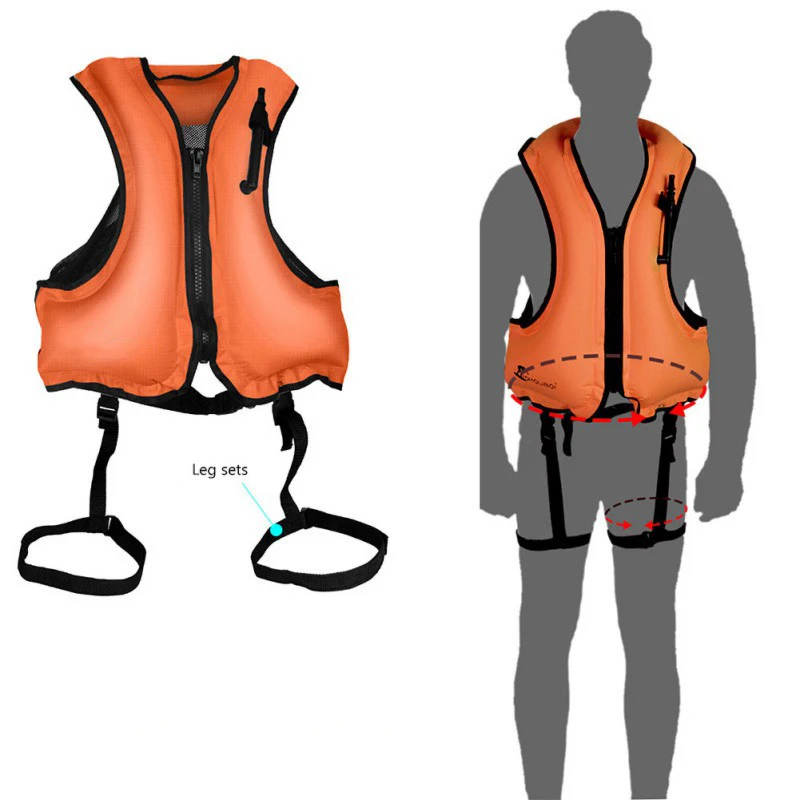 

Adjustable Buoyancy Adult Life Jacket Aid Swimming Boating Sailing Drifting Water Sports Safety Life Jacket Inflatable Vest