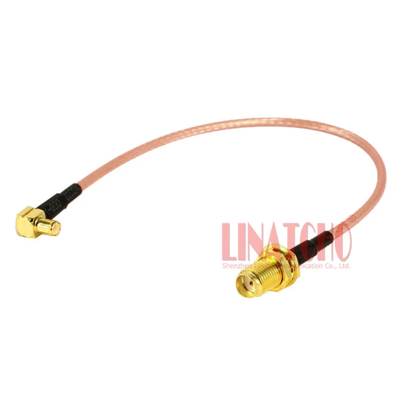 15cm coaxial rg316 pigtail sma female to right angle mcx male jumper cable
