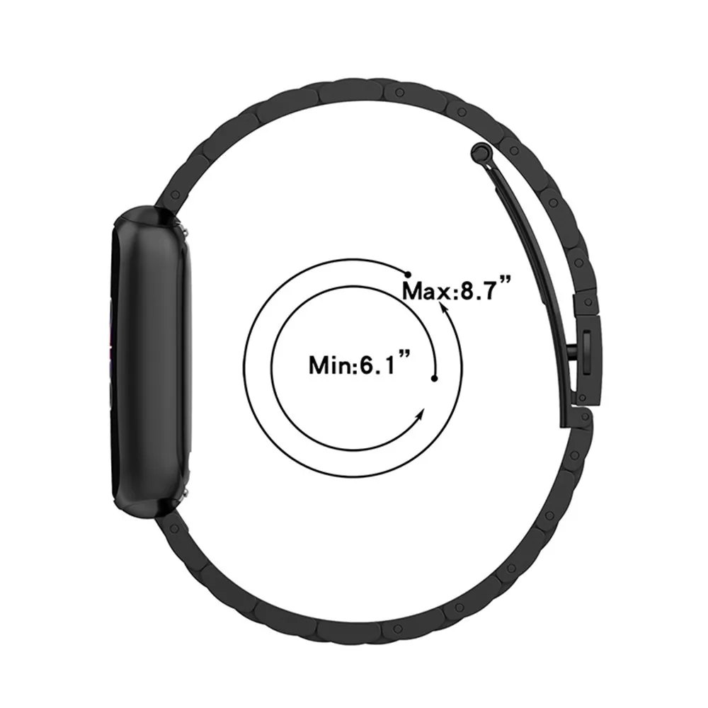 Сменный ремешок для часов Fitbit Luxe / Special Edition серебристый розовый золотой