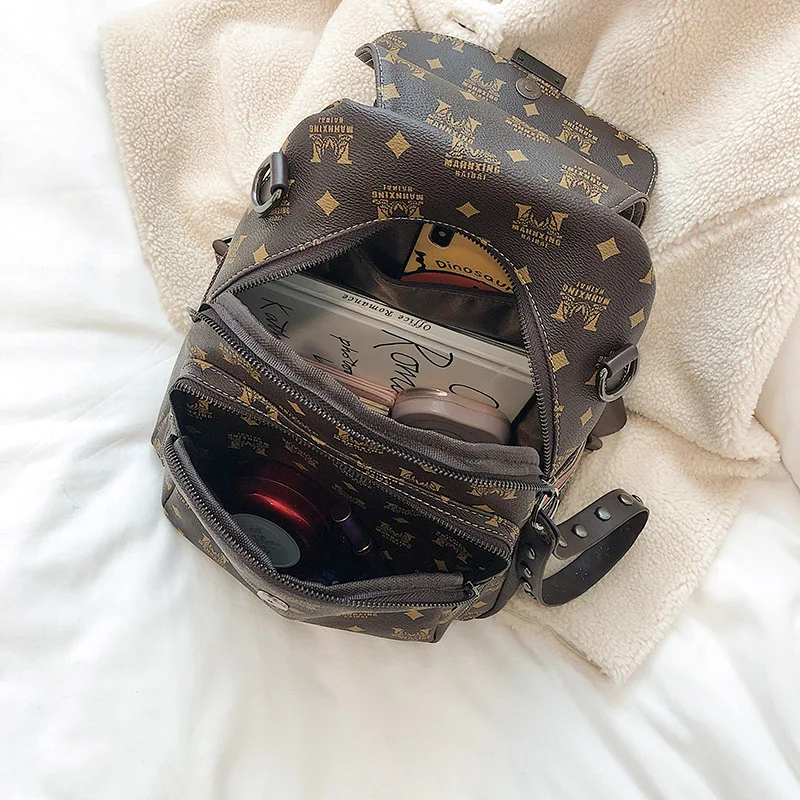 2019 модный брендовый рюкзак сумка через плечо из искусственной кожи для девочек