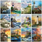 Бриллиантовая Вышивка Royal Secret 5D, яркий Набор для вышивки крестиком, изображения морского берега, ремесла, искусство