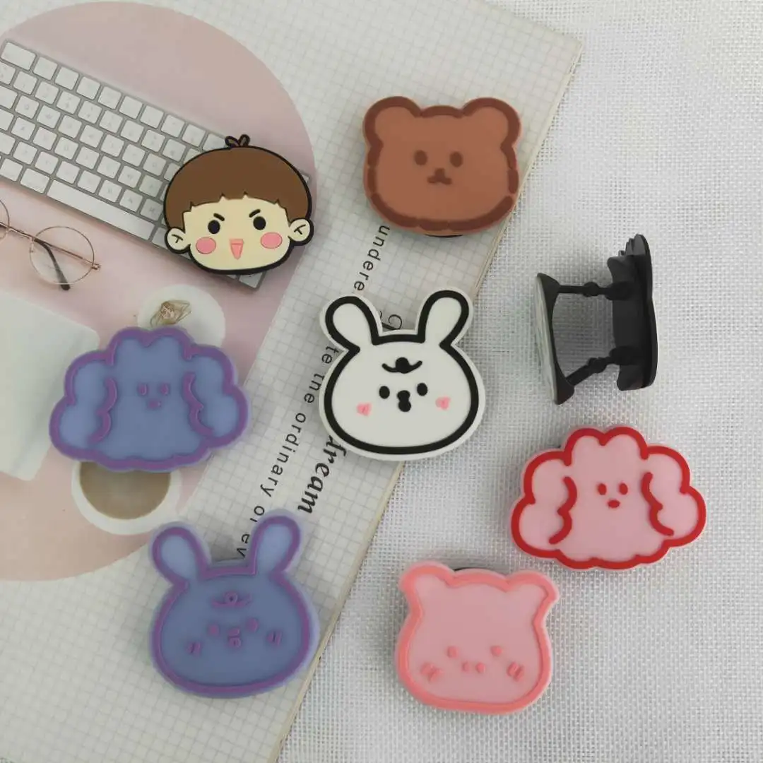 

NEW Universal Mobile Phone Bracket Cartoon Round Universal Mobile Phone Ring Holder Airbag Gasbag fold Stand Bracket