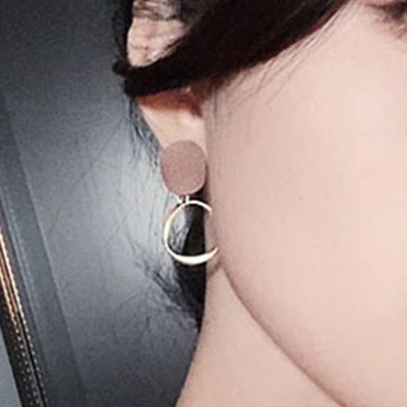 

BOAKO Ins Retro Round Earrings For Women Fashion Jewelry 2020 Earrings Dangle Pendientes Piercing Oreille Kolczyki #Yj