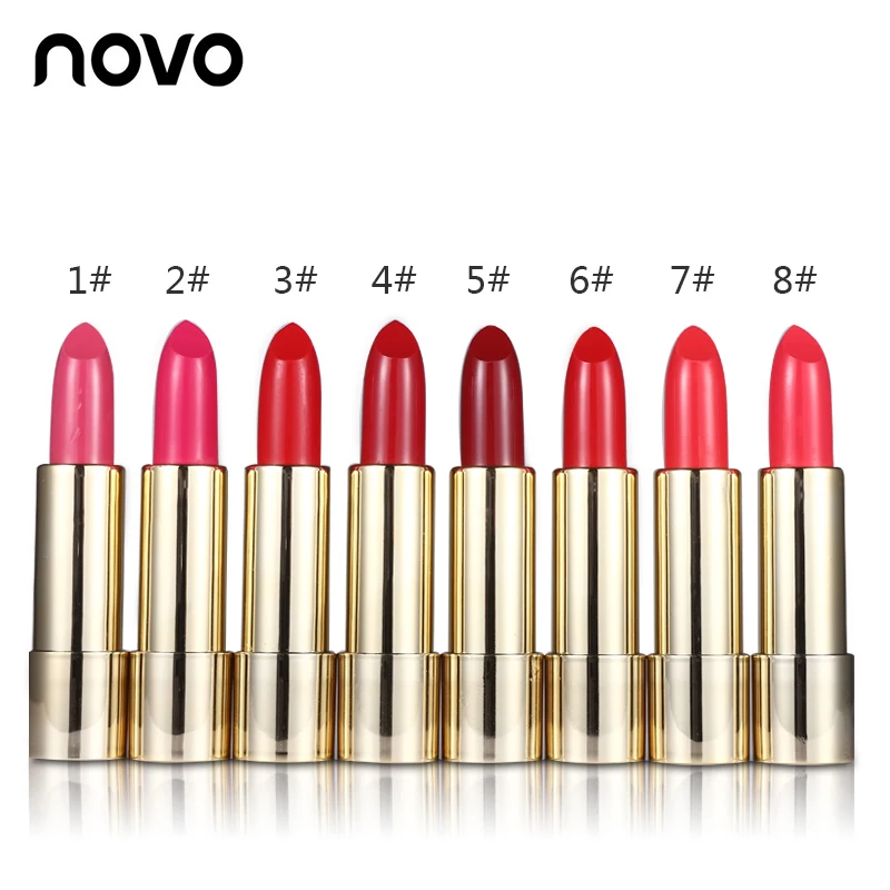 NOVO бренд шелковистая текстура Макияж для губ антипригарный Прочный Пламя
