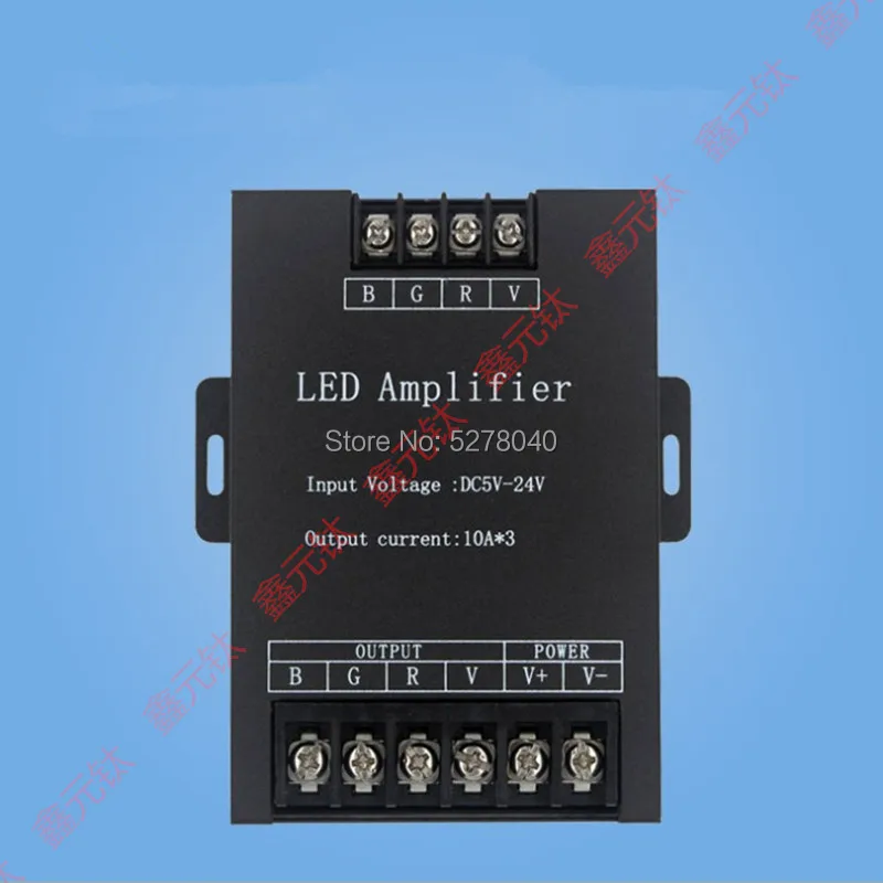 12-24V led RGB amplifier 360-720W High power controller Color strip medium feeder regulator Signal Current amplificati | Освещение