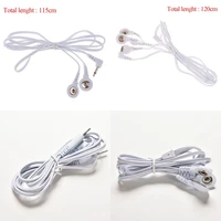 2 53 5mm 42 buttons electrotherapy electrode lead wires cable for tens massager connection cable massage relaxation