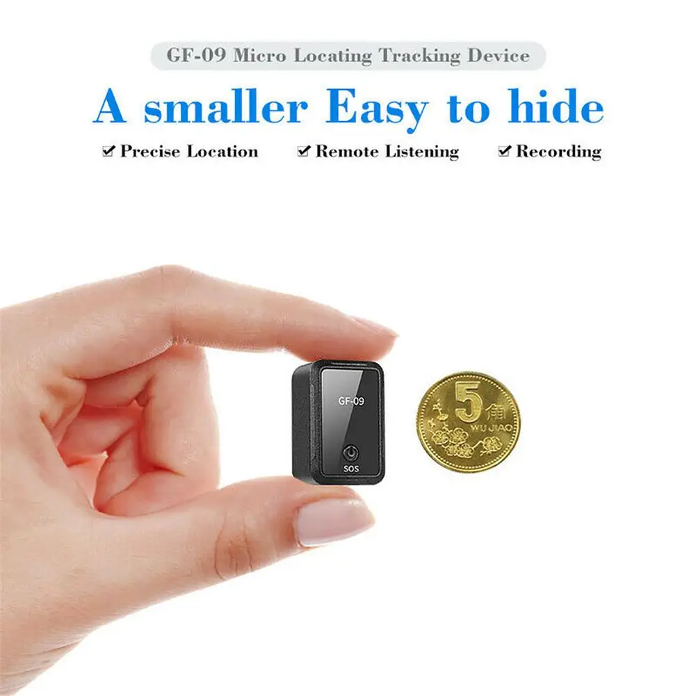 

GF-09 Mini GPS Tracker Magnetic Anti-Theft Device APP Real-Time Tracking Remote Control Pickup/Recording For Car Motorcycle Bike