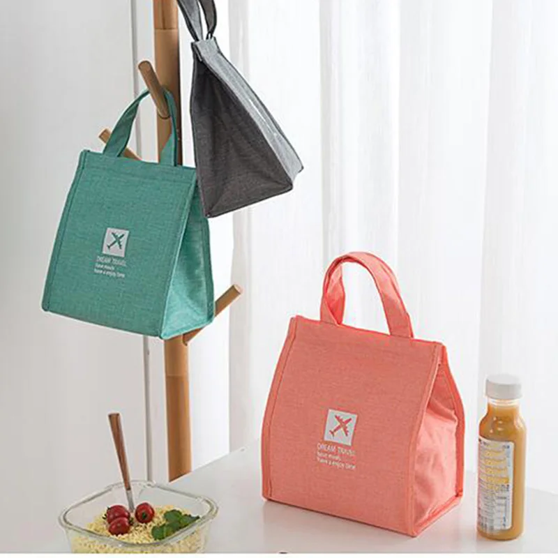 

Lunch Box Bag Waterproof Thermal Bag Oxford Fabric Portable Thermal Insulated Big Picnic Food Box Women Tote Storage Ice Bags