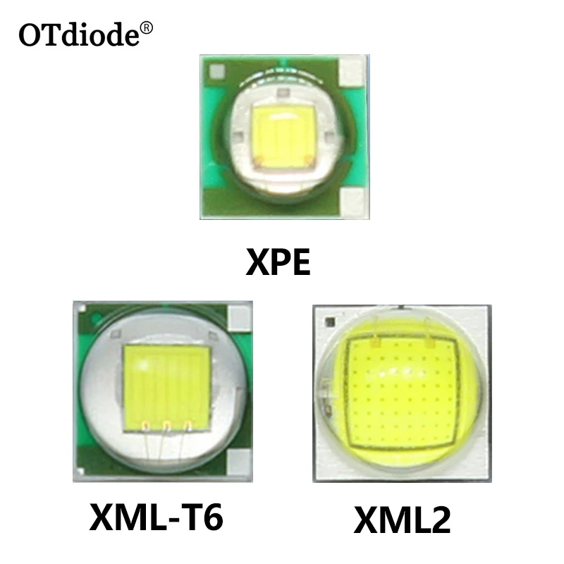 

10PCS 1W 3W XPE 3.5*3.5mm 5W 10W 5*5mm XML-T6 XML2 3V LED diodes LED Bulb LED Lamp Bead Flashlight Amber White Signal light DIY