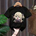 Genshin Impact Fischl принт красная фотография детский черный Харадзюку кавайная Одежда для мальчиков и девочек топы подарок, Прямая поставка